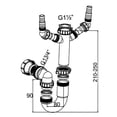 thumbnail image 3 of Effortless Kitchen Sink Drain Pipe 40Mm Smooth U-Bend Design For Easy Flow!, 3 of 7