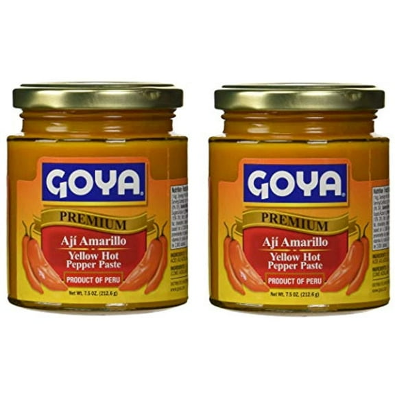 Goya Yellow Hot Pepper Paste 7.5 Oz - Aji Amarillo (2 Pack)