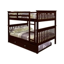 Donco Trading Full/Full Mission Bunk Bed W/Twin Trundle