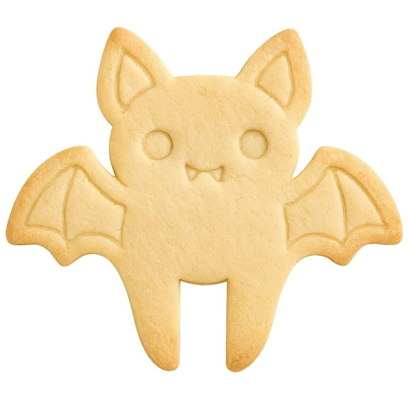 Mug Hugger Bat Cookie Cutter & Stamp 4x3.4" for Baking & Fondant Clay Embosser