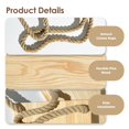 thumbnail image 4 of Estante colgante para plantas, madera Bamworld, 5 niveles, ventana interior, 4 of 9