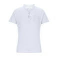 thumbnail image 3 of zfhfof Mens Muscle Slim Henley Shirts Banded Collar Longline T-Shirt Gym Workout Athletic Shirt Tees with Button, 3 of 5