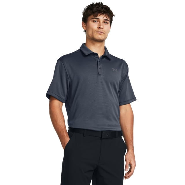 Polo de Golf Tech para Hombre Under Armour Talla S Gris
