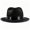 Black, variant on White 1930S Large Brim Fedora Hat Non Woven Shaped Jazz Style For Men Women Classic