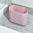 thumbnail image 4 of InterDesign Cade Slim Bathroom Trash Can, for Bedroom, Kitchen, Office, Matte Black, 4 of 4
