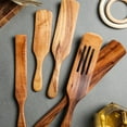 thumbnail image 3 of CNKOO Long Handle Non Sticky Wooden Shovel Spatula Slotted Turner Cooking Utensil, 3 of 10