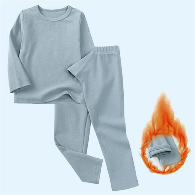 Kids' Solid Color Long Sleeve Shirt and Elastic Waist Pants Set - Soft Polyester Blend for Daily Wear and Play