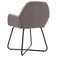 thumbnail image 3 of vidaXL Dining Chairs 4 pcs Taupe Fabric, 3 of 5