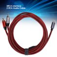 thumbnail image 3 of Cable RCA 2 en 1 tipo C a 2 RCA Cable de audio para cine en casa DVD Amplificador de TV, 3 of 8