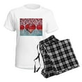 thumbnail image 4 of CafePress - Boston Terrier Love Heart Trees Pajamas - Women's Short Sleeve Print T-Shirt and Pants Light Cotton Pajama Set, 4 of 7