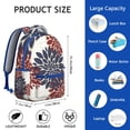 thumbnail image 6 of Boho Print College Backpack - Vintage Inspired Tribal Pattern, 17" Laptop Sleeve, Roomy for Books & Essentials, Campus Must-Have, 6 of 6