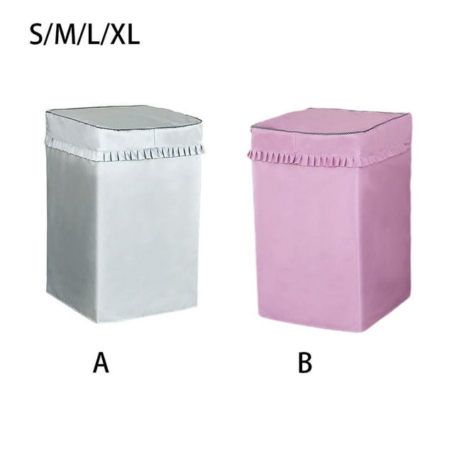serony Washing Machine Cover Laundry Dryer Sunscreen Waterproof Dust Proof Protector Home Dorm Washroom Toilet Cloth Accessories Silver M