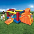 thumbnail image 2 of Banzai Double Slide Bouncer Outdoor Inflatable Bounce House & Climbing Wall, 2 of 12