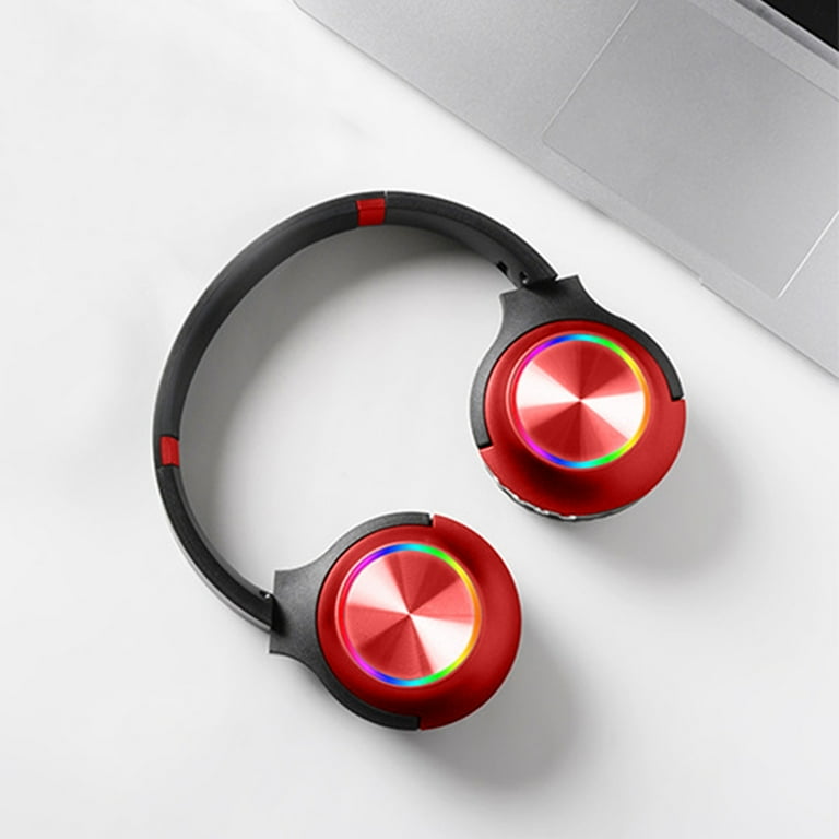 CQCYD Items Under 10 Gaming Headsets Color Breathing Light Headset Stereo Over Ear Headphones Intelligent Noise Reduction Bluetooth Headphones Low