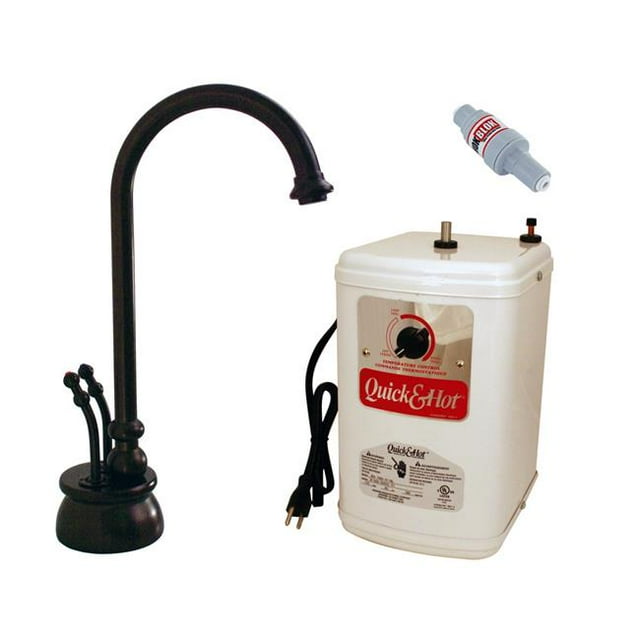 Westbrass D262HFP-12 Distributeur d'Eau Chaude à 2 Poignées avec Réservoir en Bronze Huilé