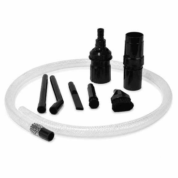 Charcrocsm 8-Piece Vacuum Cleaner Attachments, 32/35mm Shop Vac Accessories Kit for Miele Philips, Universal Vacuum Attachment Set with Flexible Hose, Crevice Tool, and Brush for Home Car Cleaning