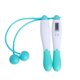 thumbnail image 4 of Cuerda de saltar digital, temporizador para saltar, contador de calorías, temporizador de fitness para gimnasio, cuerda de saltar de alambre, azul, 4 of 5