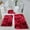 🔥 Red_New, variant on Dianli Mixed Color Plush Tie Dye Bathroom Rug Set of 3 Soft Non Slip Thick Washable Toilet Mats Absorbent Floor Mats Easy to Dry Dark Winter Style Home Bath Décor Gift