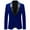 Blue, variant on Cloudstyle Velvet Business Jacket For Men Slim Fit Men's Peak Lapel Business Coat