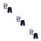 thumbnail image 3 of Sonducket Ropa para niños Traje de verano Camisas para adolescentes Pantalones cortos para niños atractivos lavables al aire libre de larga Type1 NO1, 3 of 6