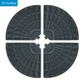 thumbnail image 4 of Abble Outdoor Cantilever Patio Umbrella Base Offset Umbrella Stand (4-Piece Fillable Plates),  Max 120 lbs w Water, 220 lbs w Sand & Water, HDPE in Black for Garden Backyard Poolside, 4 of 10