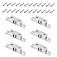 thumbnail image 6 of FONDOTIN 6Pcs Silver Ball Roller Cabinet Door Catch Copper Brass Material For Furniture Hardware, 6 of 8