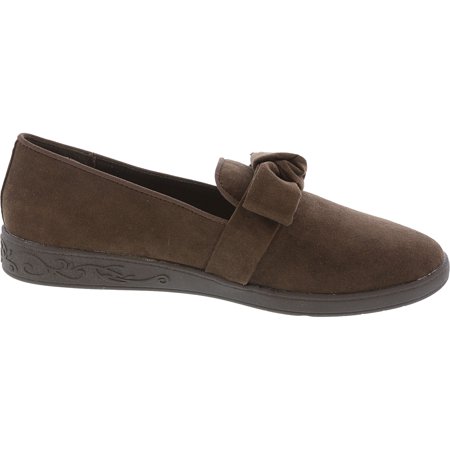 ladies dark brown flat shoes