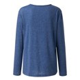 thumbnail image 6 of gakvov Plus Size Sweaters For Women Fall Clothes Sweatshirt Crew Neck Twist Knotted Front Tunics Long Sleeve Plain Loose Pullover Shirts Fall Tops, 6 of 7