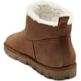 thumbnail image 2 of Lucky Brand Dweller Cognac Faux Shearling Round Toe Pull On Ankle Casual Booties (Cognac, 8), 2 of 8