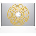 thumbnail image 1 of The Decal Guru Circle Maze Runner MacBook Decal Vinyl Sticker - 13" MacBook Pro (2015 & Older) - Yellow, 1 of 1