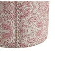 thumbnail image 4 of Rustic Manor SON236-03PR-UE Thayer Printed Linen Ottoman with Nailhead Trim - Paisley Red, 4 of 7