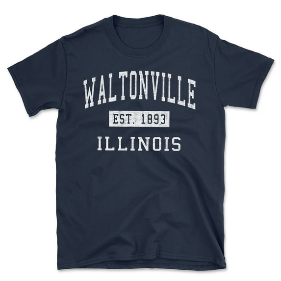 Waltonville Illinois Classic Established Men's Cotton T-Shirt