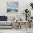 thumbnail image 3 of Stupell Industries Contemporary Expressive Mountain Mists Gold Floating Frame Canvas Art, 25 x 25, by Leslie Birch, 3 of 8