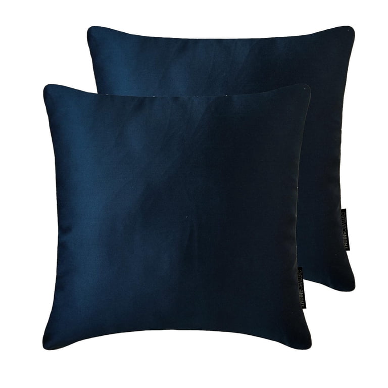 クッションカバー Cushion Cover navy line The HomeCentric Decorative Throw Pillow cover Navy Blue Pack of 2