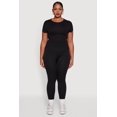 thumbnail image 2 of Women's Plus Size Textured High Waisted Fleece Lined Leggings, 2 of 5