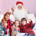thumbnail image 4 of Breathable Santa Claus Mask for Halloween & Christmas - Stretchable Latex Funny Costume Mask with Eyeholes for Adults, Parties & Festive Role Play, 4 of 6