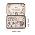 thumbnail image 2 of Pocket Hug Cat Acrylic Keepsake Token With Metal Tin Box Small Memorial Gift Cute Animal Ornament For Desk Display, 2 of 4