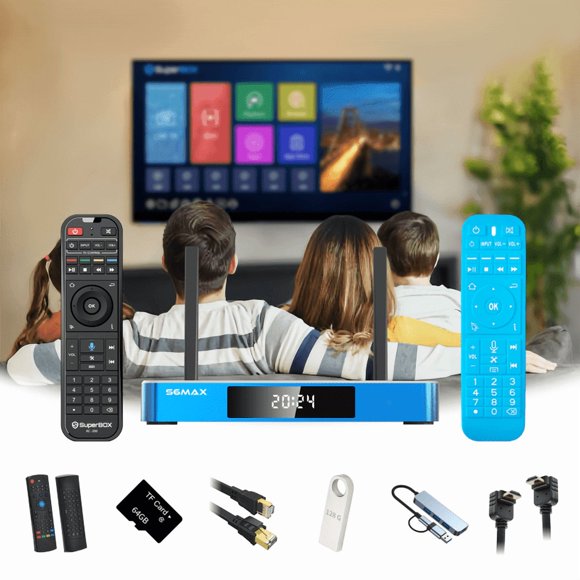 S6MAX 2025 Edition: Floating remote/Low-profile HDMI/128GB disk/Shield/Internet line/64GB memory/Multi-hub