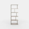 thumbnail image 4 of Ada Home Decor Bayside Multiple Tier Open Shelf Modern Bookcase, Light Mocha, 4 of 7