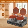 thumbnail image 4 of Commercial Waffle Maker with Non Stick Plates and Adjustable Temperature Timer, Electric Dutch Pancake Dorayaki Machine for Hotel Bakery Restaurant Home, 4 of 7