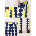 thumbnail image 6 of INSPIRE CHIC Men's Casual Geometric Printed Color Block Flat Front Dress Pants 32 Black Yellow, 6 of 7