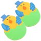 thumbnail image 5 of 2 piezas de soporte para cubiertos de Pascua, tenedores, cortadores y bolsas para utensilios con forma de pollo decorativos, 5 of 8