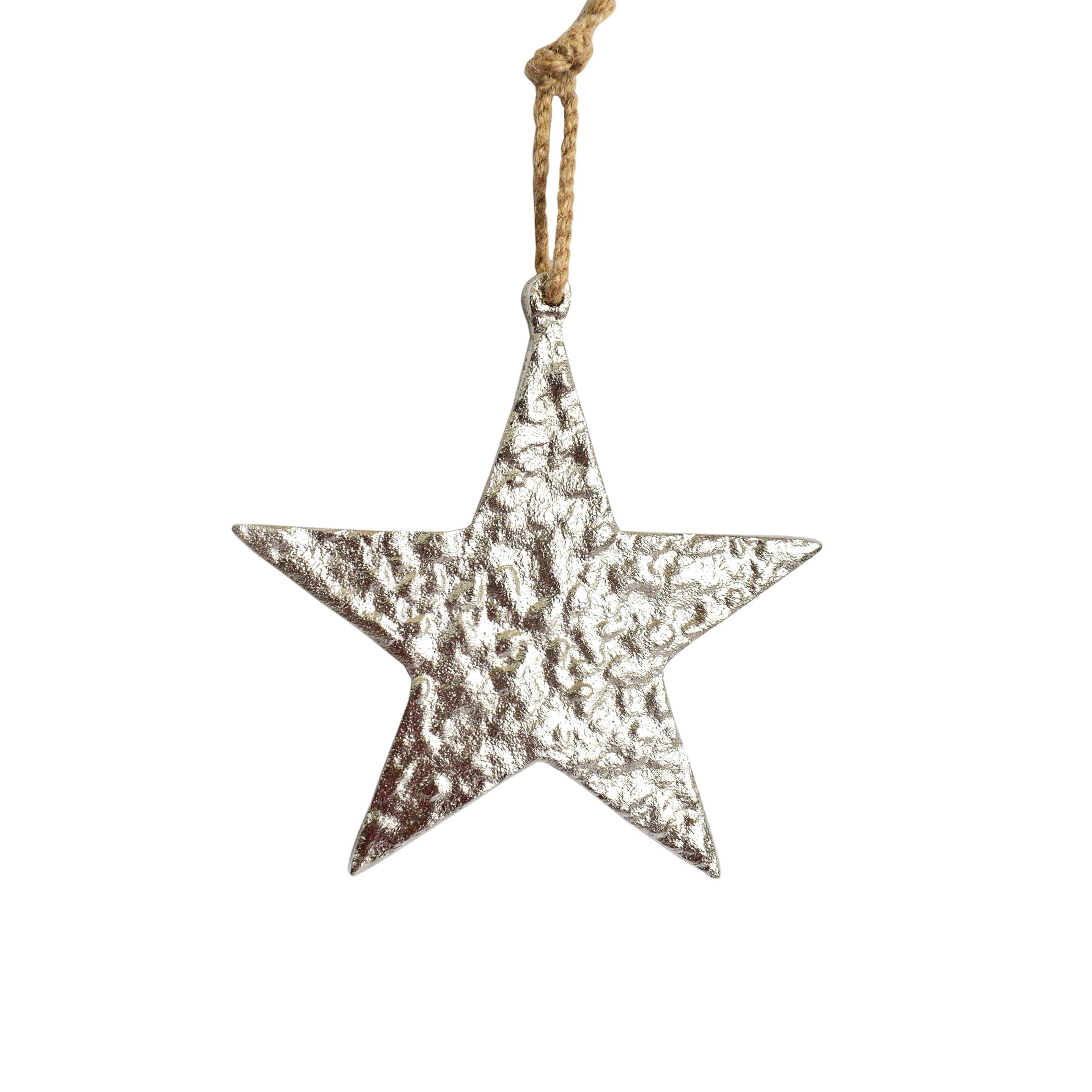 Silver Metal Star Christmas Ornament, 5.5", by Holiday Time