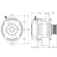 thumbnail image 4 of Mechman S-Series Machined 170 Amp Alternator For 1987-1992 5.0L 6/12 Ford 6S, 4 of 6