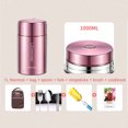 thumbnail image 1 of Termo térmico para sopa con aislamiento al vacío para alimentos, 1000 ml, rosa, 1 of 4