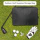 thumbnail image 4 of Golf Trunk Organizer Waterproof 2Layer Car Golf Shoes Bag With Ventilated Compartments For 2 Pairs Shoes Black, 4 of 5