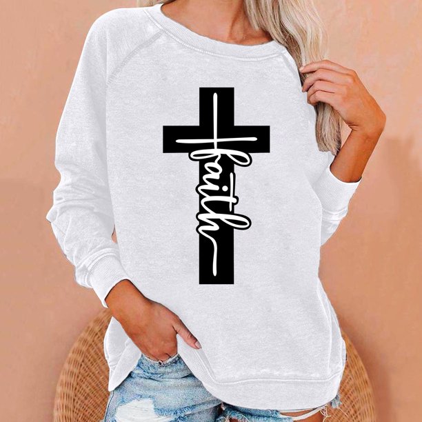 Puntoco Vestidos Mujer Verano Moda Mujer Cuello Redondo Manga Larga Camiseta Impresión Sudadera Blusa Tops