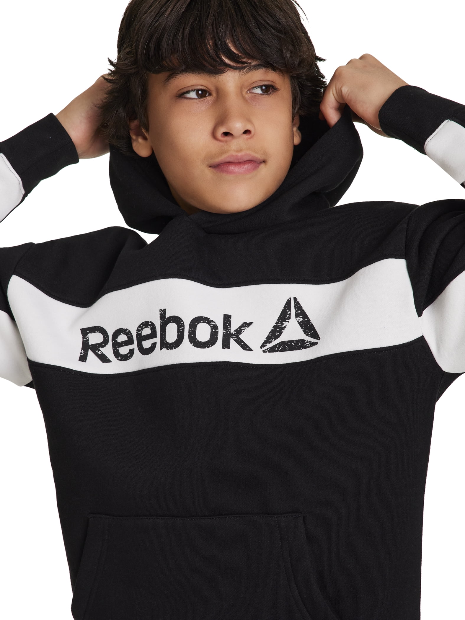 Reebok Boy's Colorblock Fleece Hoodie, Sizes 4-18