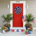 thumbnail image 6 of Pedty Spring Wreaths,Wreath for Front Door,15.7 Inch American Patriotic Wreath for Front Door Fourth of July Independence Day Wreath Red White and Blue Wreath for Door and Window Decoration,, 6 of 7