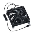 thumbnail image 1 of ZheElen Office USB Powered Cooling Fan Living Room Bedroom TV Box Computer Router Strong Wind External Fan Accessories 8cm Type 1, 1 of 9